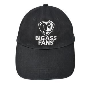 Big Ass Fans Stay Cool Baseball Cap Black OS Adjustable Embroidered 6 Panel